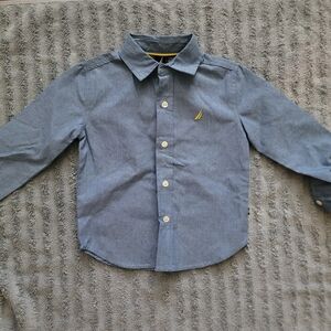 Nautica Kids Blue Button-Up Shirt